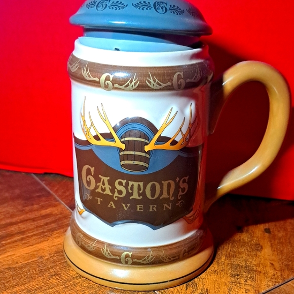 Disney Other - Disney Gaston's Tavern Mug with Blue Lid